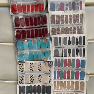Colorful Nail Wraps Set x10